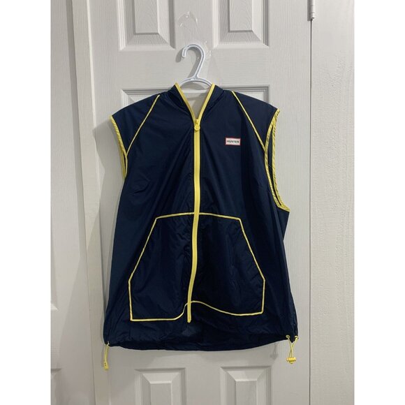 Hunter For Target Women's Navy Blue Hooded Windbreaker Vest - Size M - Picture 1 of 7